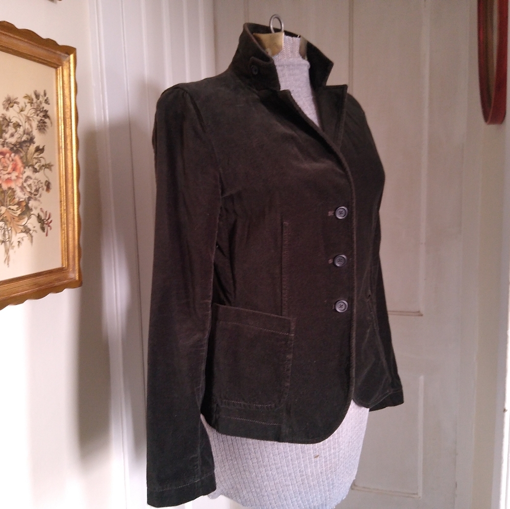 J. CREW Brown Velvet Jacket